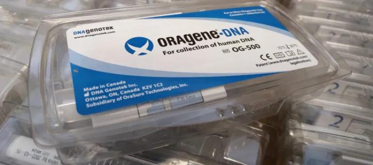 A photo of Oragene kits